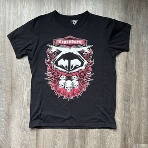 Nasty Pig Graphic T-Shirt Mens Medium Black Gay Fetish Meat Packers Y2K Skulls